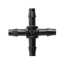 Raccord cannelé croix 4x6 mm